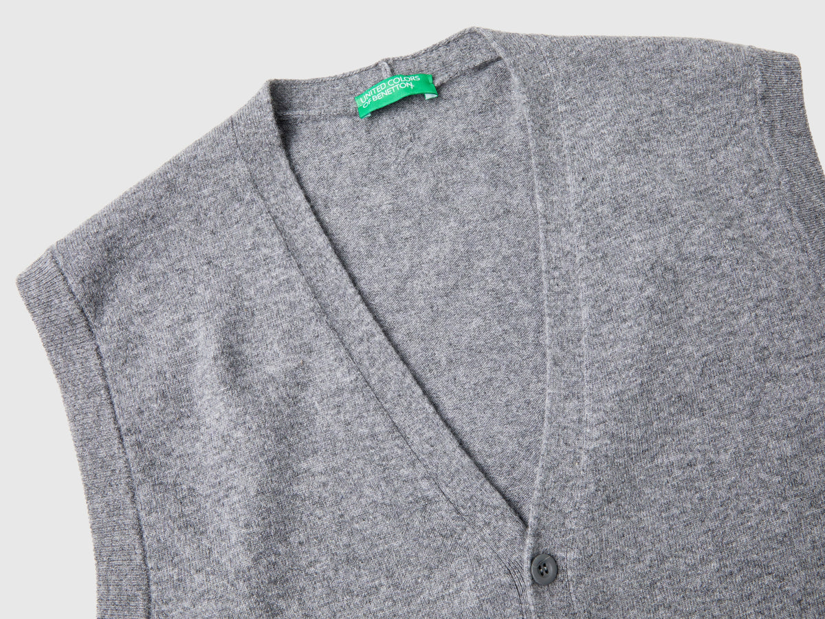 Gilet in pura lana Merino
