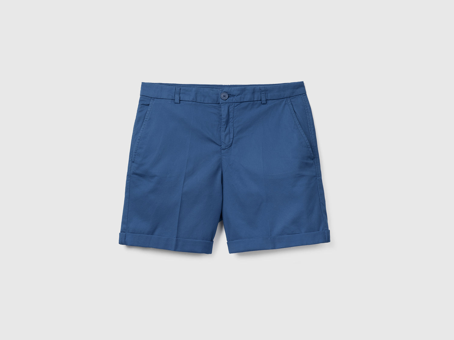 Bermuda in cotone stretch da donna avio | Benetton Outlet