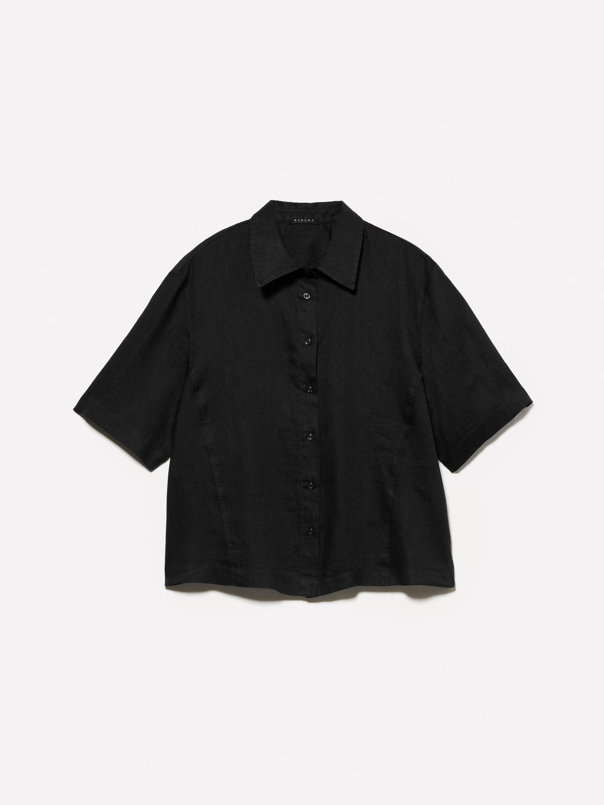 Camicia a maniche corte in 100% lino