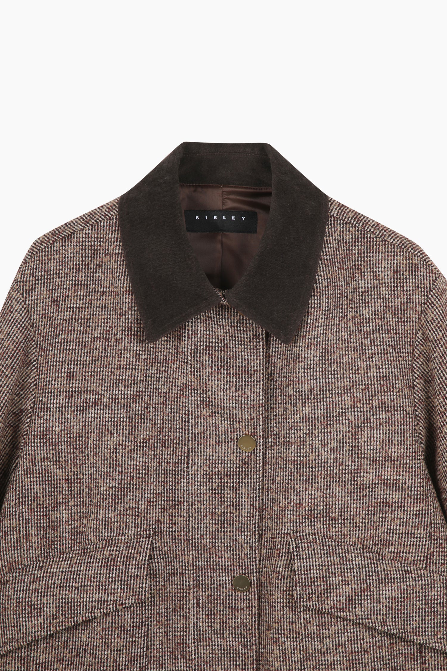 Giacca in tweed da donna marrone 3 | Sisley Outlet