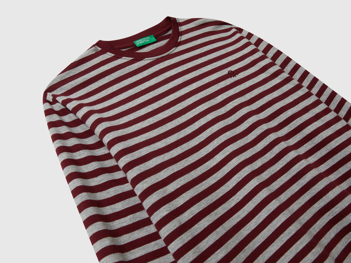 T-shirt manica lunga a righe
