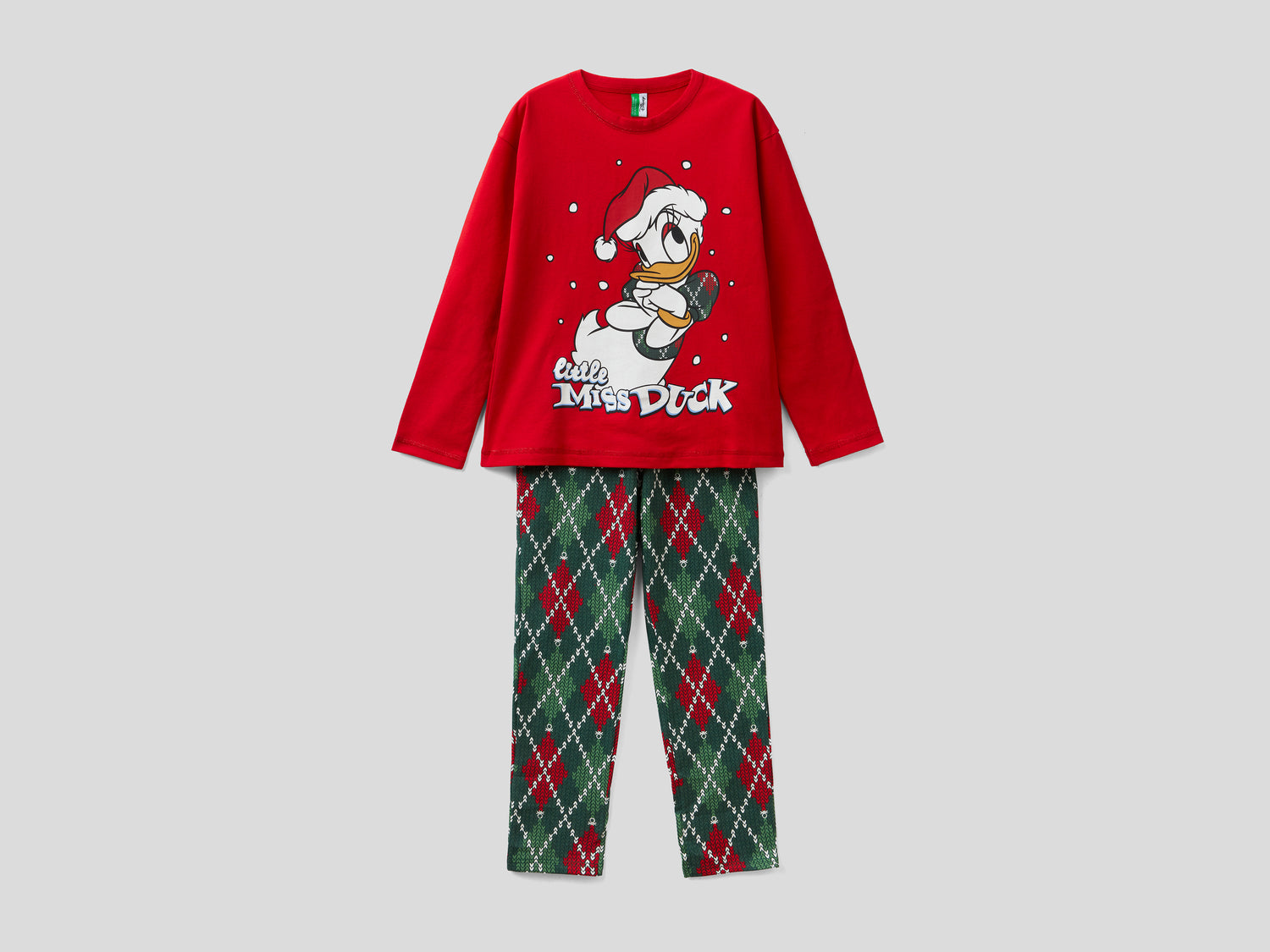 Pigiama natalizio Paperina da bambina rosso | Benetton Outlet