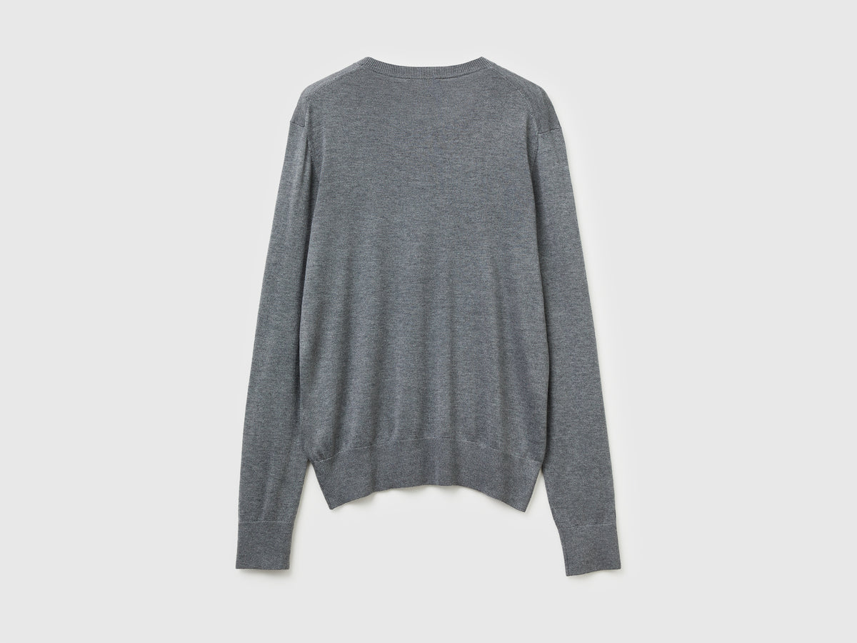 Maglia manica lunga in misto seta