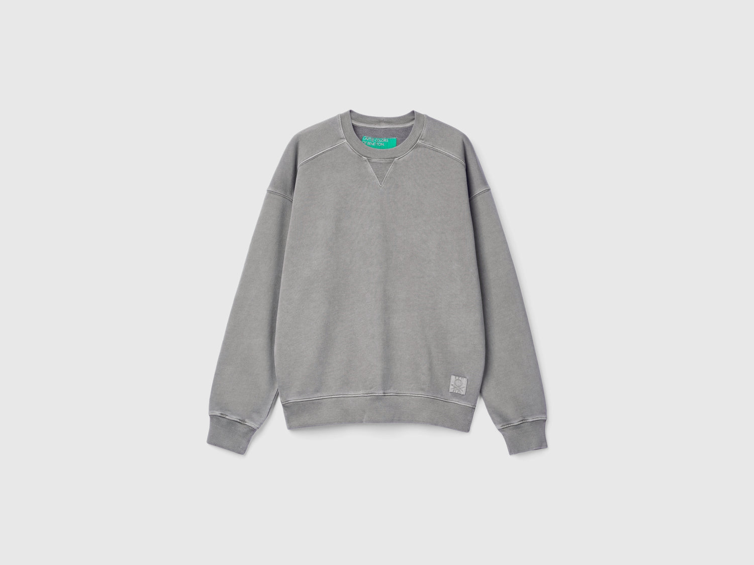 Felpa in cotone bio da uomo grigio | Benetton Outlet