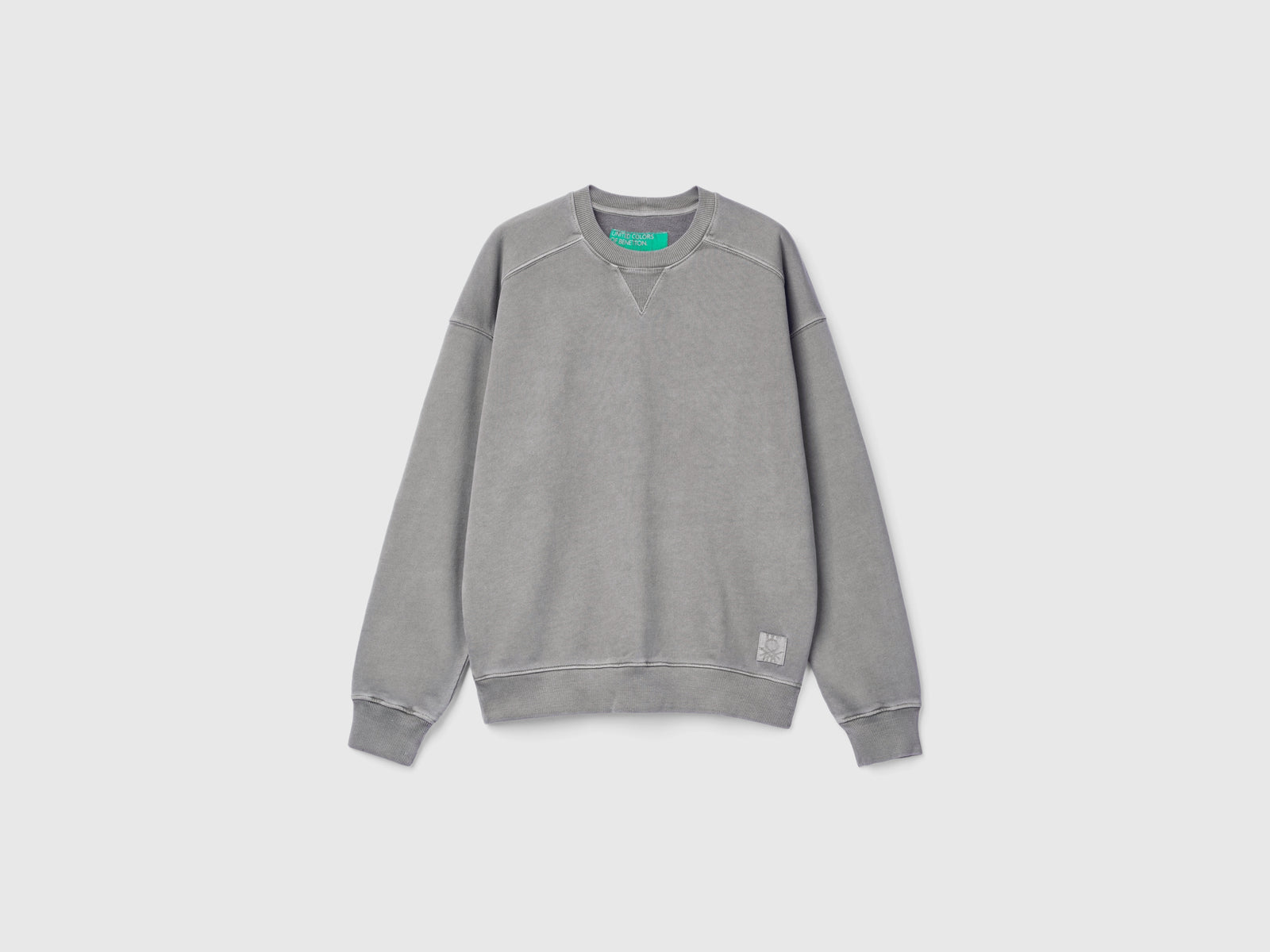 Felpa in cotone bio da uomo grigio | Benetton Outlet