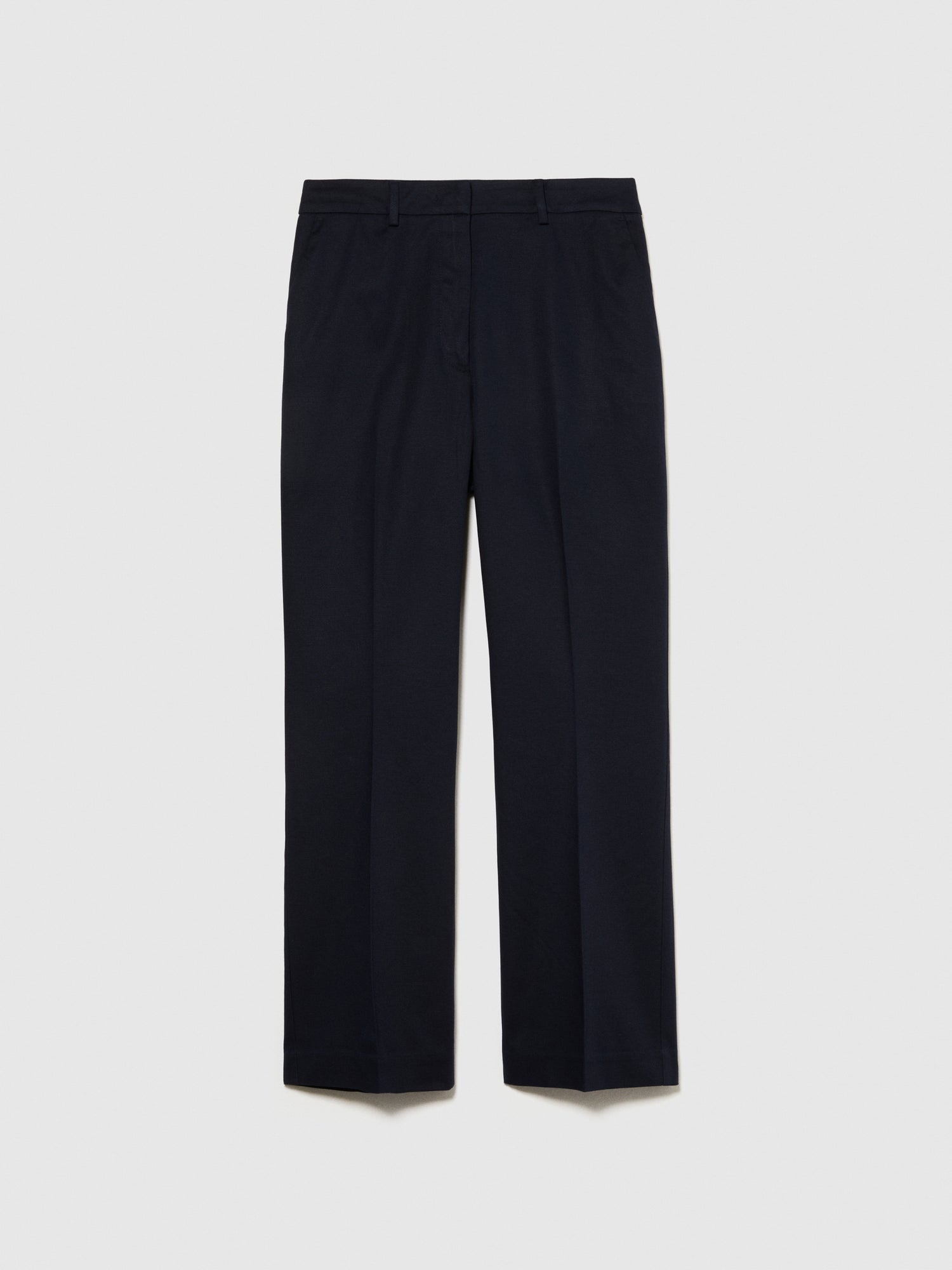 Pantaloni a vita alta da donna blu scuro | Sisley Outlet