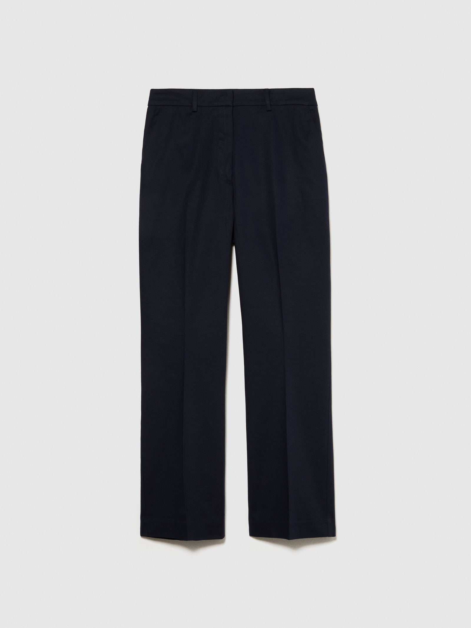 Pantaloni a vita alta da donna blu scuro | Sisley Outlet