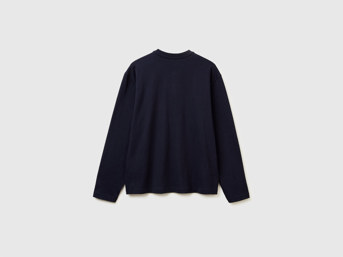 T-shirt con scollo serafino