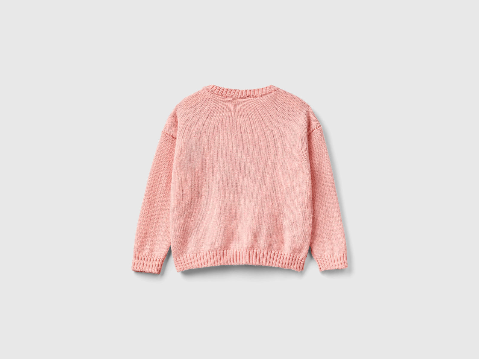 Maglia a scacchi con cuori da bimba rosa 2 | Benetton Outlet
