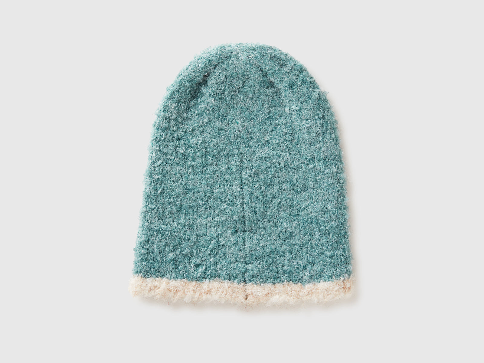 Cappello in misto lana da bambina verde acqua 2 | Benetton Outlet