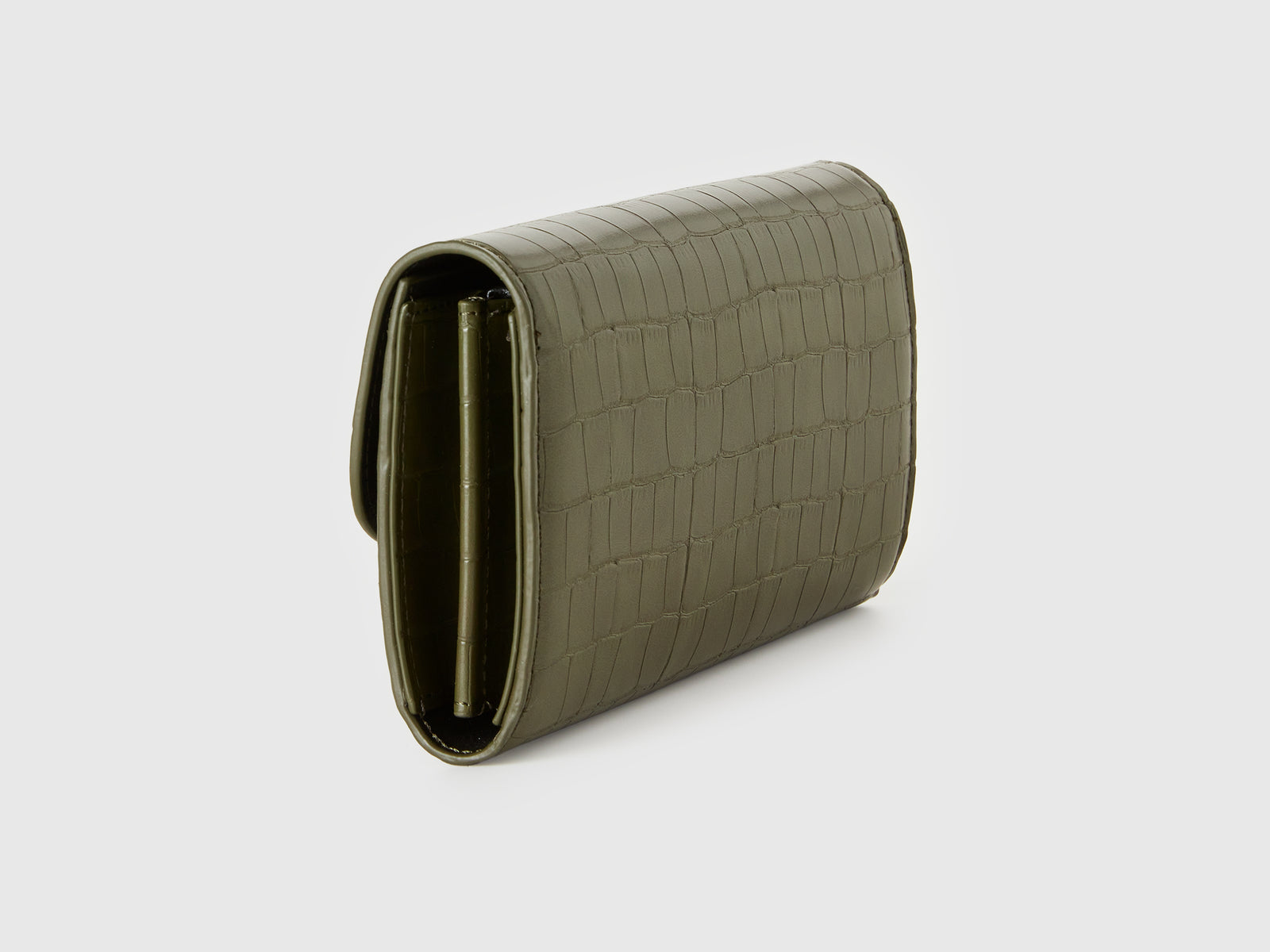 Portafoglio con stampa cocco da donna verde militare 2 | Benetton Outlet