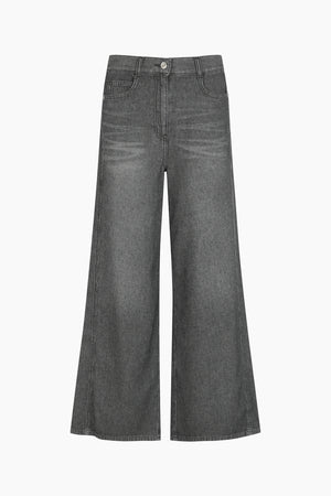 Jeans scuro a palazzo