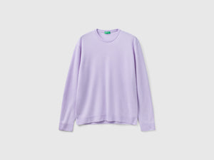 Maglia girocollo in pura lana Merino