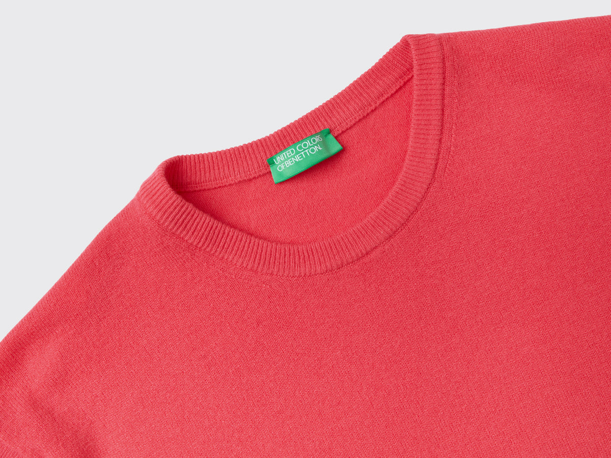 Maglia girocollo in pura lana Merino