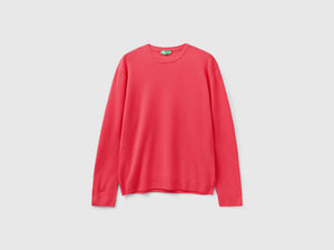 Maglia girocollo in pura lana Merino