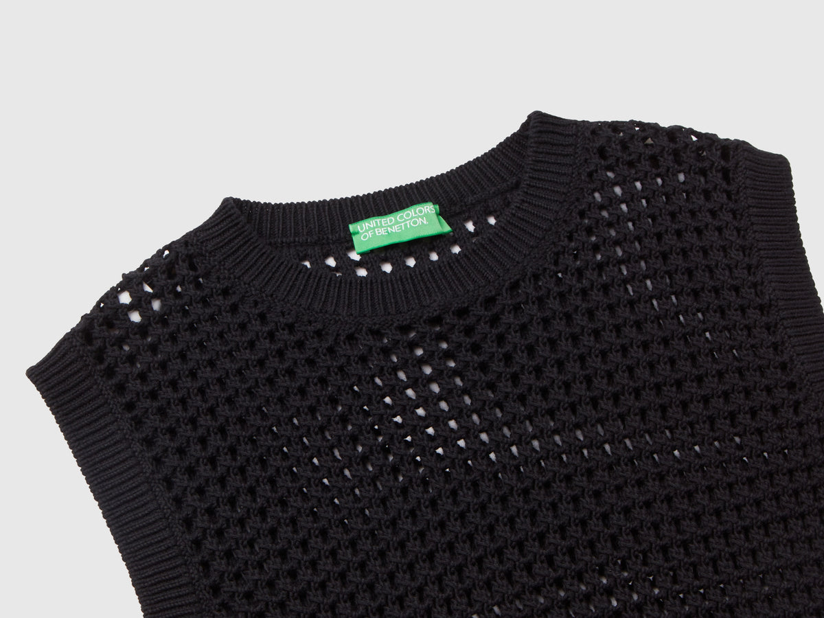 Gilet cropped crochet