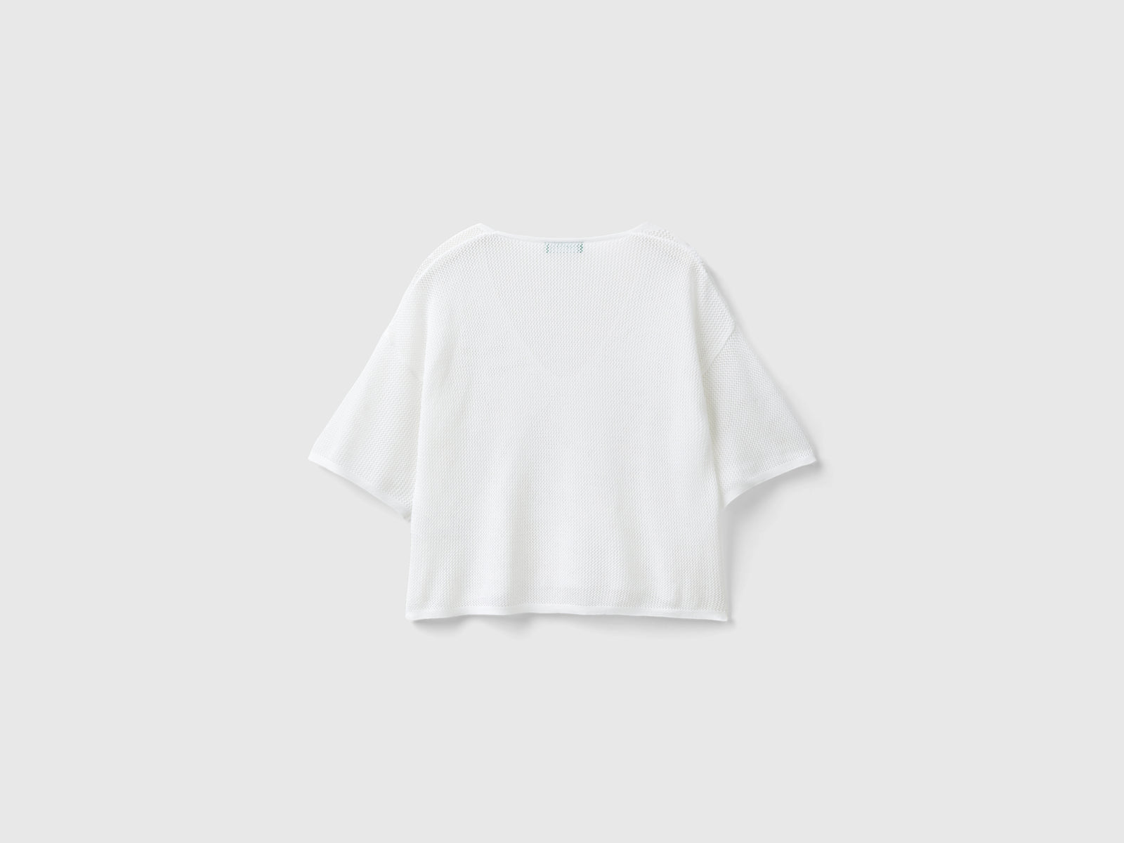 Maglia con motivo fiori da donna bianco 2 | Benetton Outlet