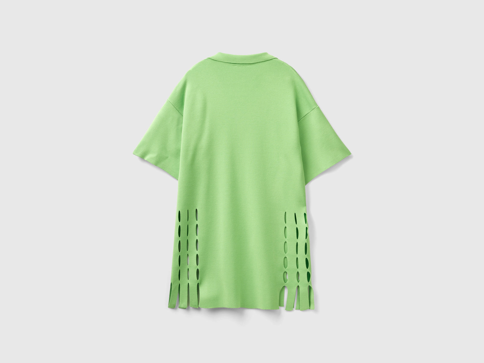 Abito cut out stile polo da donna verde chiaro 2 | Benetton Outlet