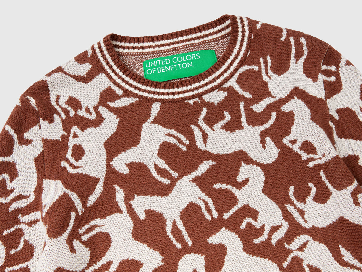 Maglione Cheap Maglia Con Cavallo Benetton Benetton Maglione