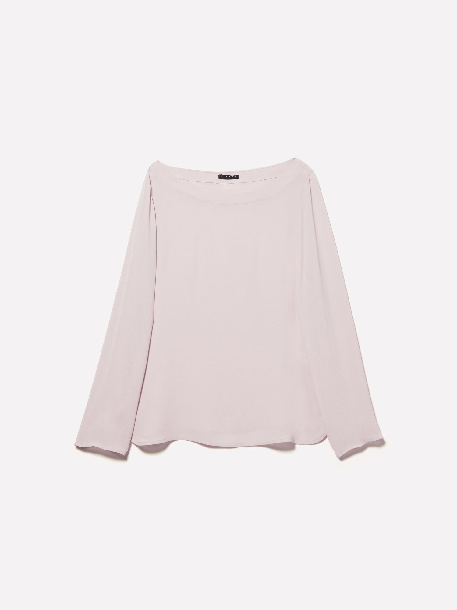 Blusa rosa chiaro con scollo a barca da donna rosa tenue | Sisley Outlet