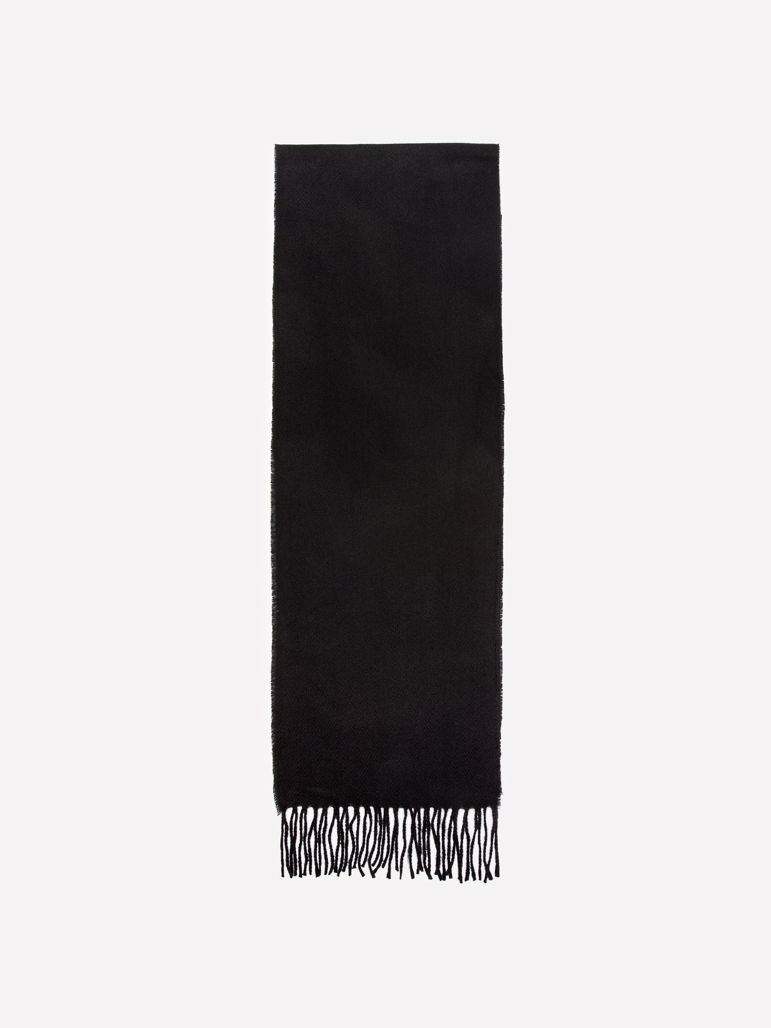 Sciarpa tinta unita da uomo nero | Sisley Outlet