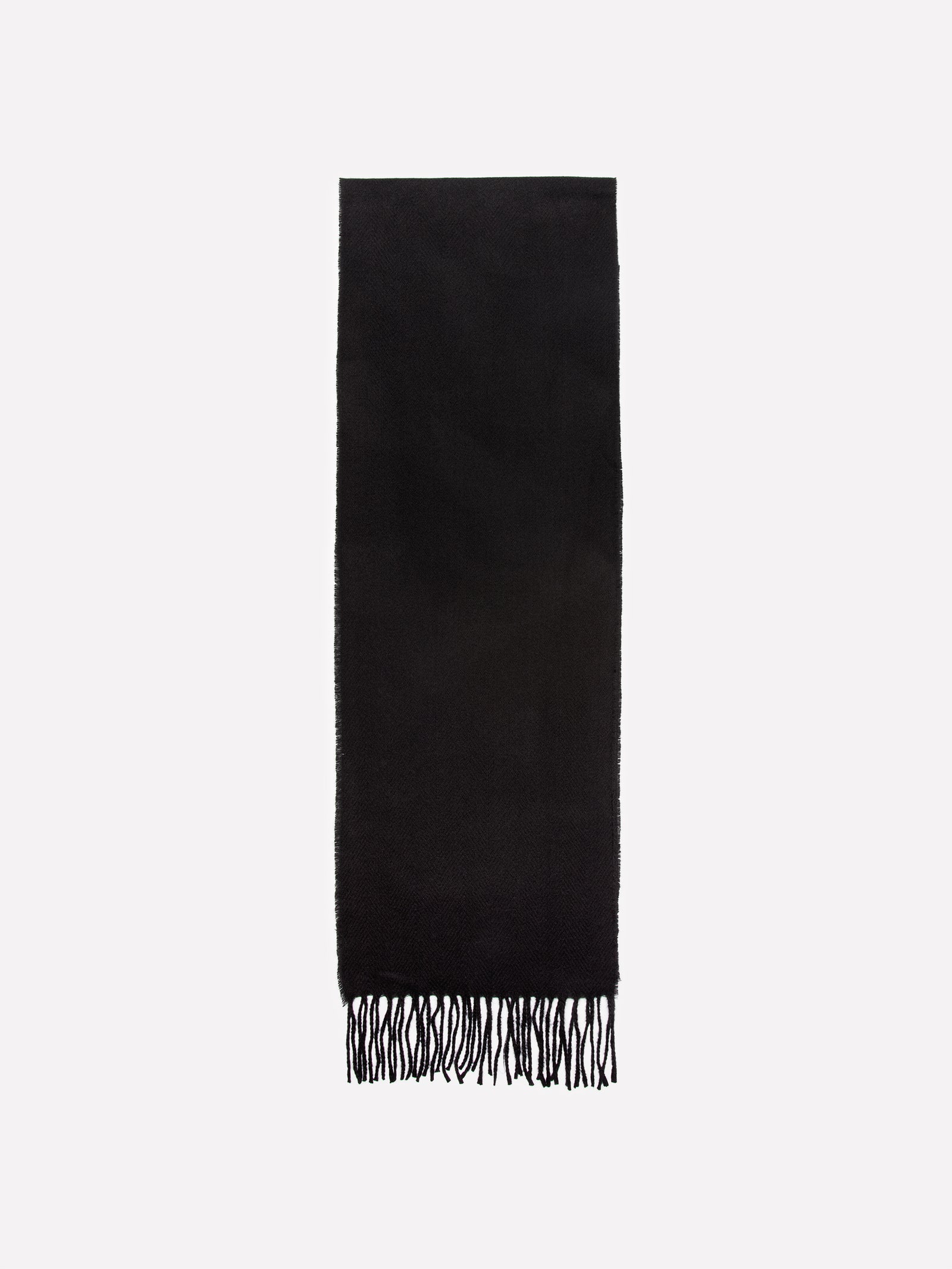 Sciarpa tinta unita da uomo nero | Sisley Outlet