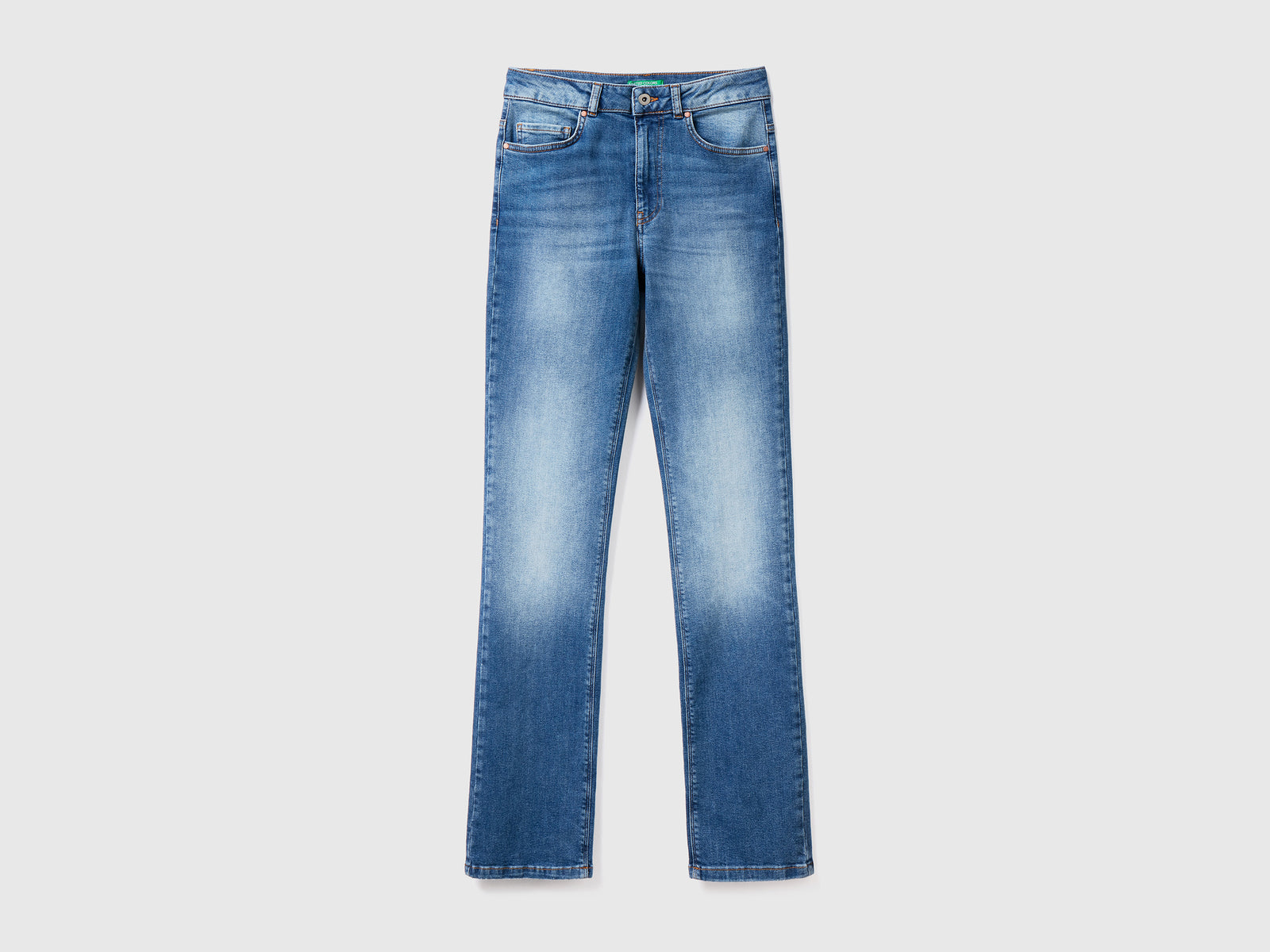 Jeans bootcut cinque tasche da donna blu | Benetton Outlet