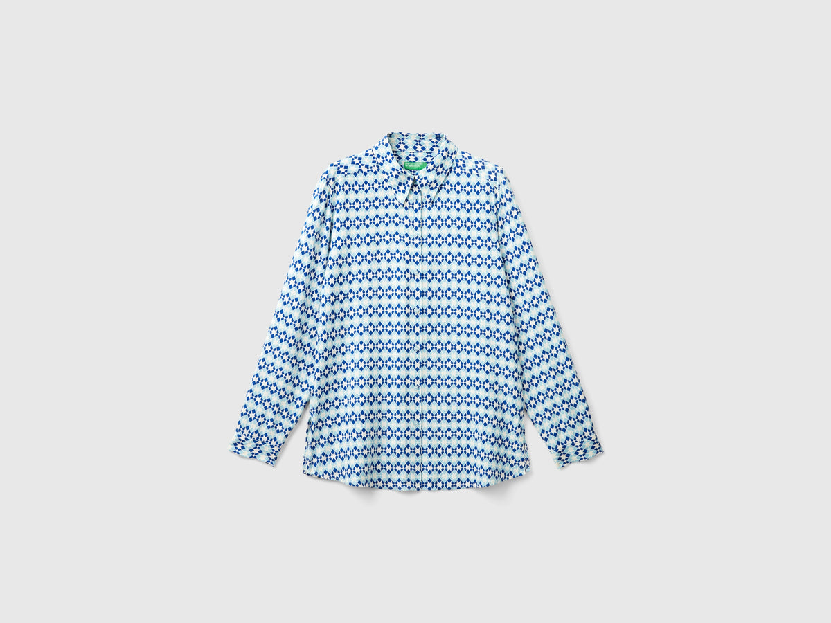 Camicia fantasia in viscosa