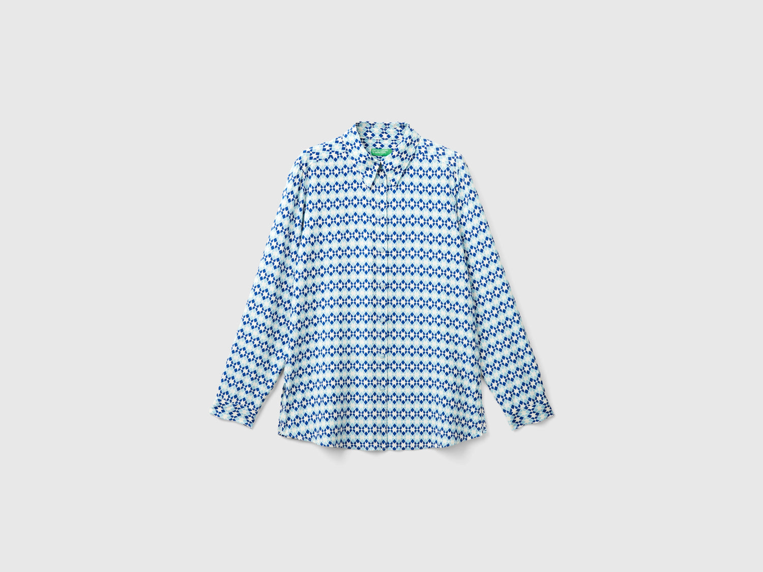 Camicia fantasia in viscosa da donna multi-color | Benetton Outlet