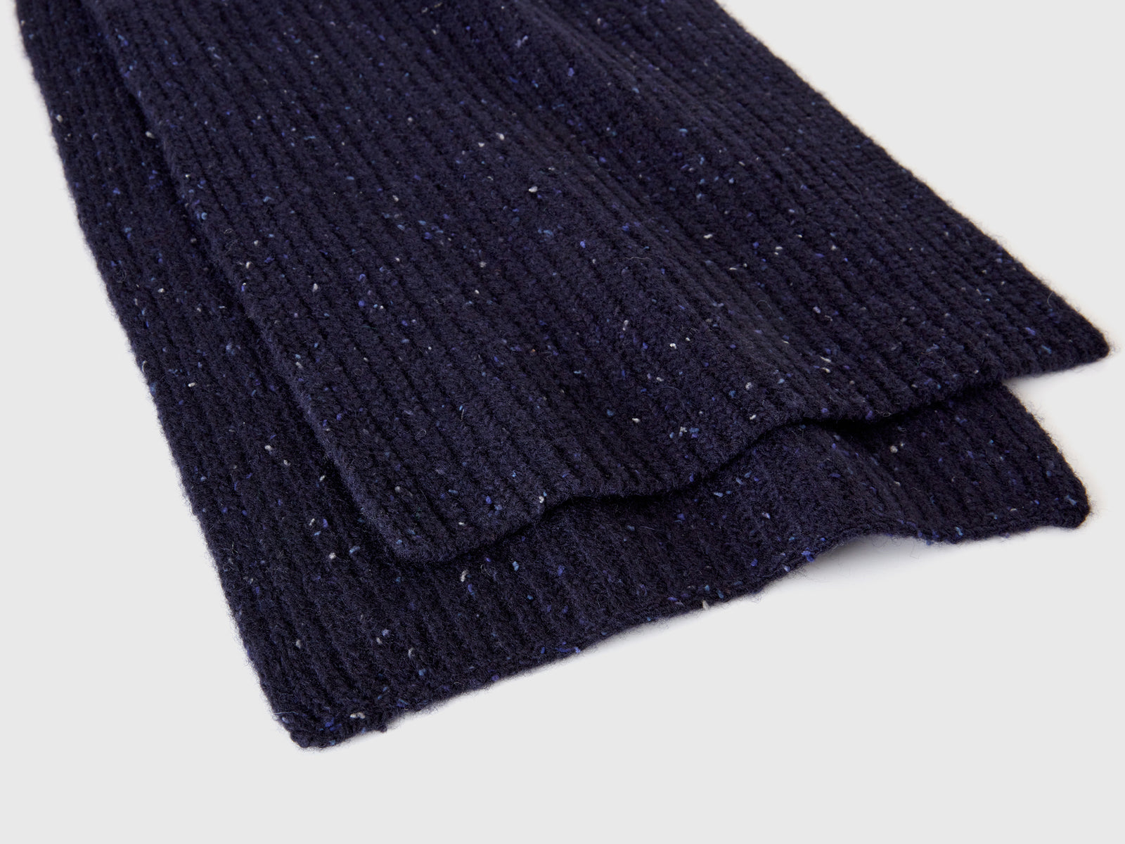 Sciarpa in misto lana da uomo blu scuro 2 | Benetton Outlet
