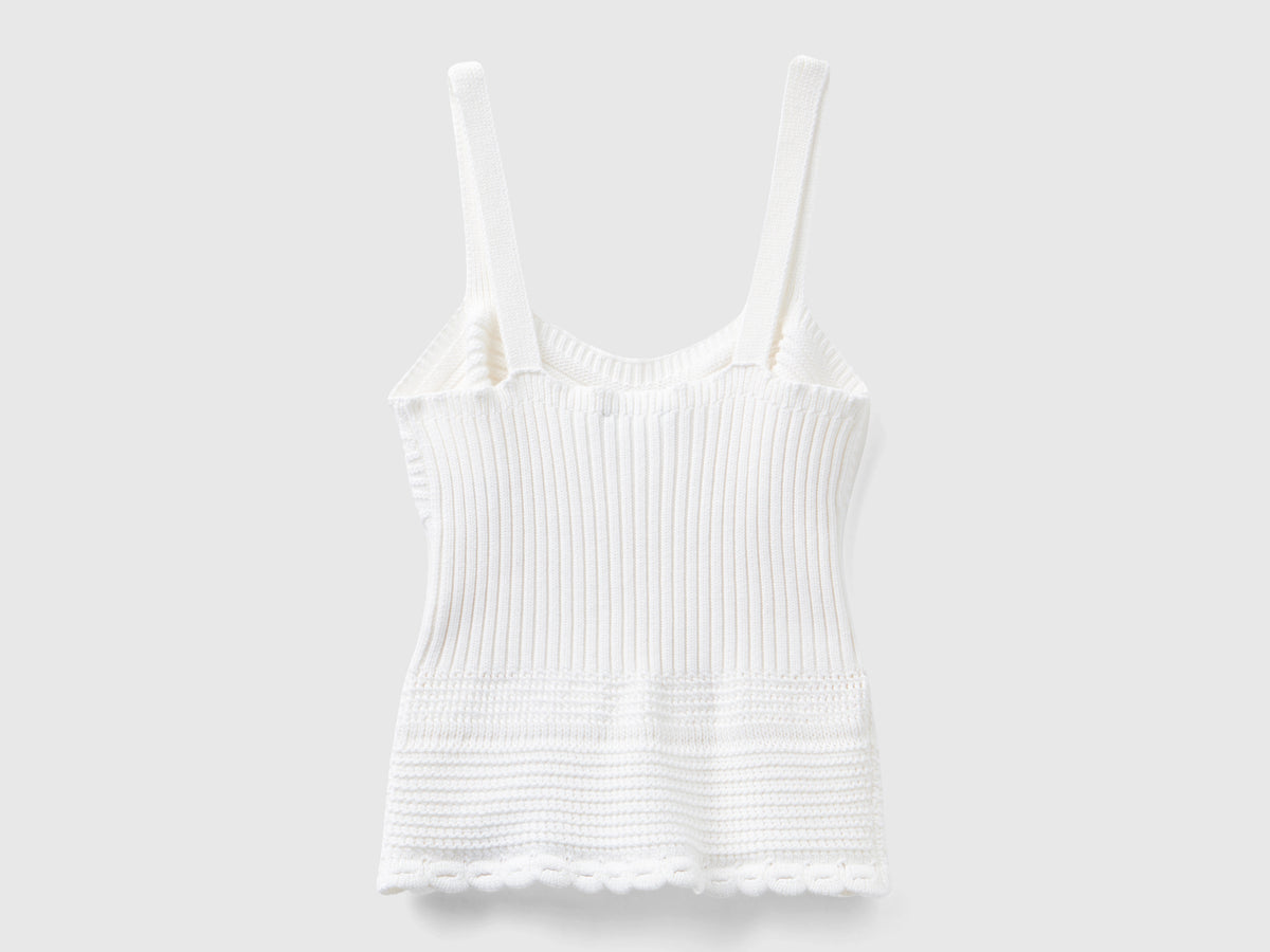 Top in maglia lavorata