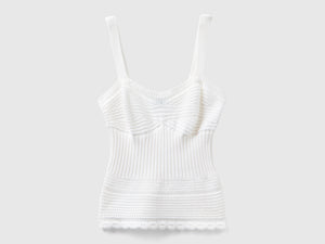 Top in maglia lavorata