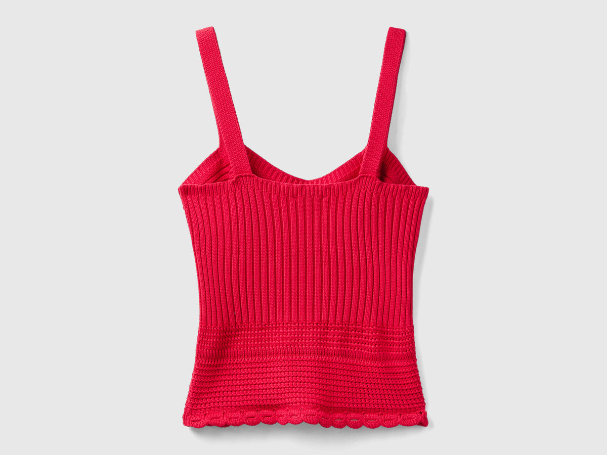 Top in maglia lavorata