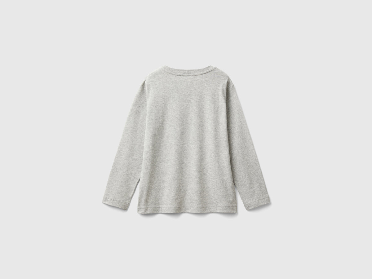 T-shirt manica lunga 100% cotone bio