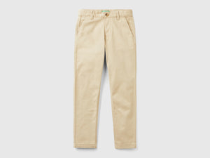 Slim fit chinos in stretch cotton