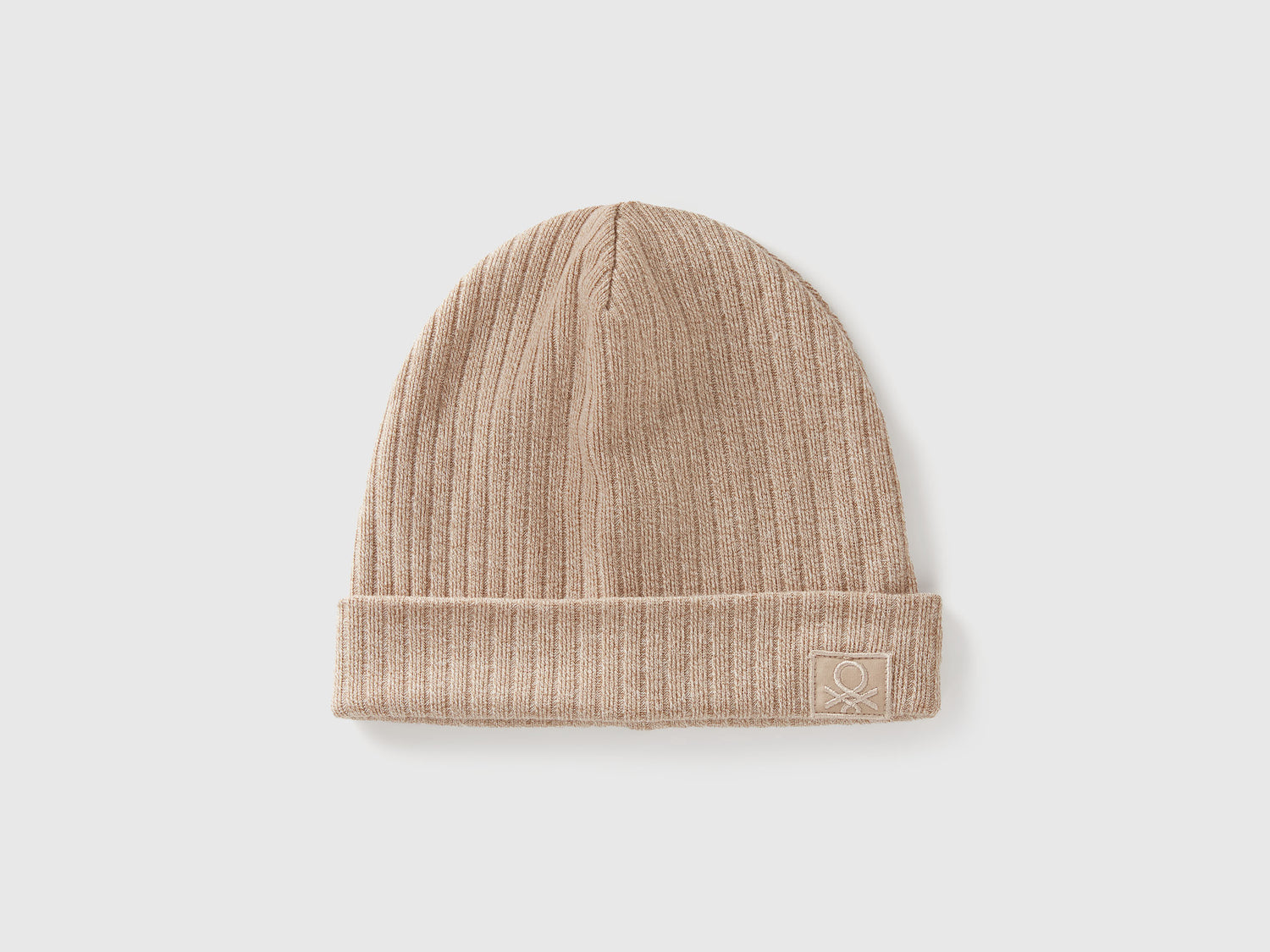 Cappello in misto viscosa stretch da bambino beige | Benetton Outlet