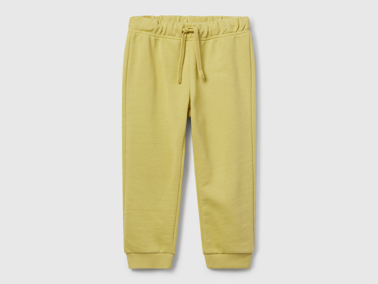 Joggers in felpa regular fit da bimbo giallo | Benetton Outlet