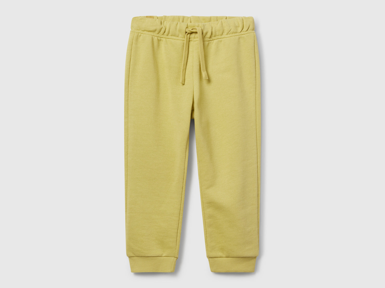 Joggers in felpa regular fit da bimbo giallo | Benetton Outlet