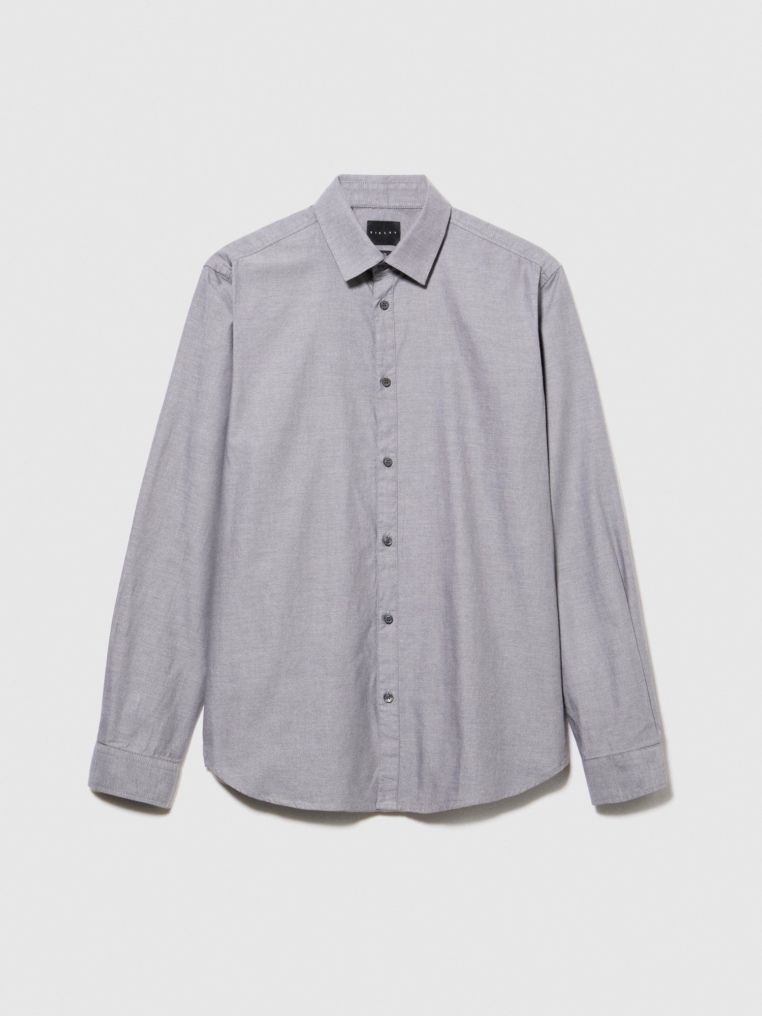 Camicia 100% cotone da uomo grigio | Sisley Outlet