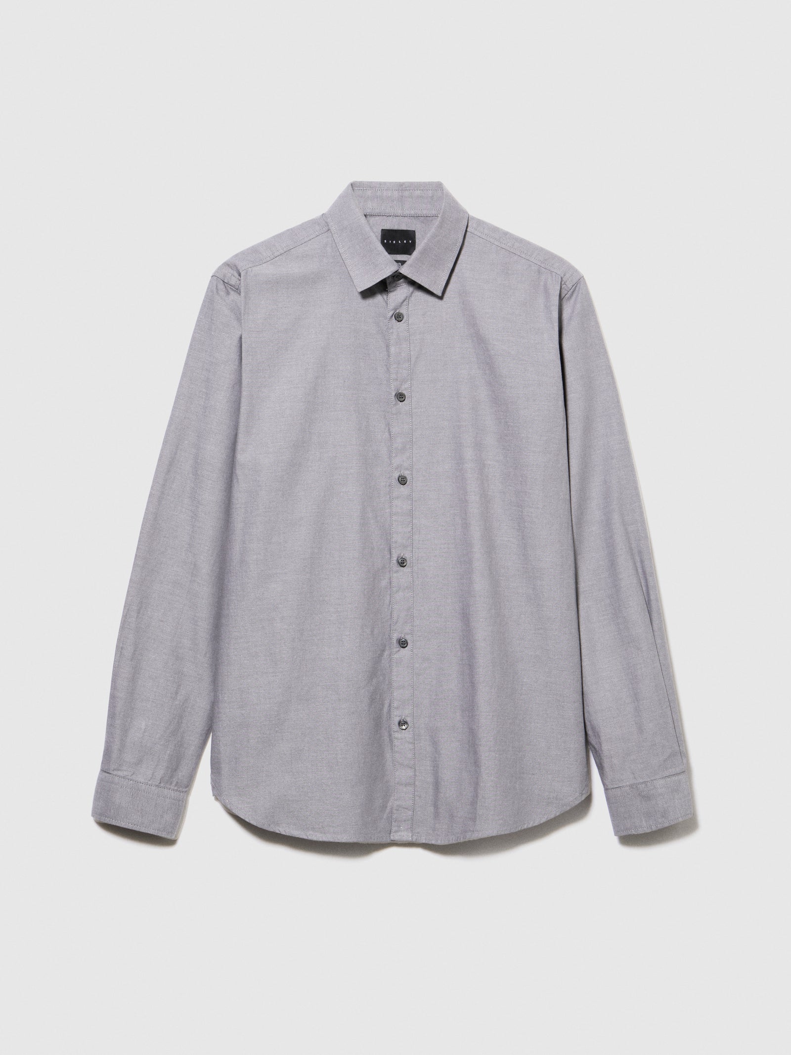 Camicia 100% cotone da uomo grigio | Sisley Outlet