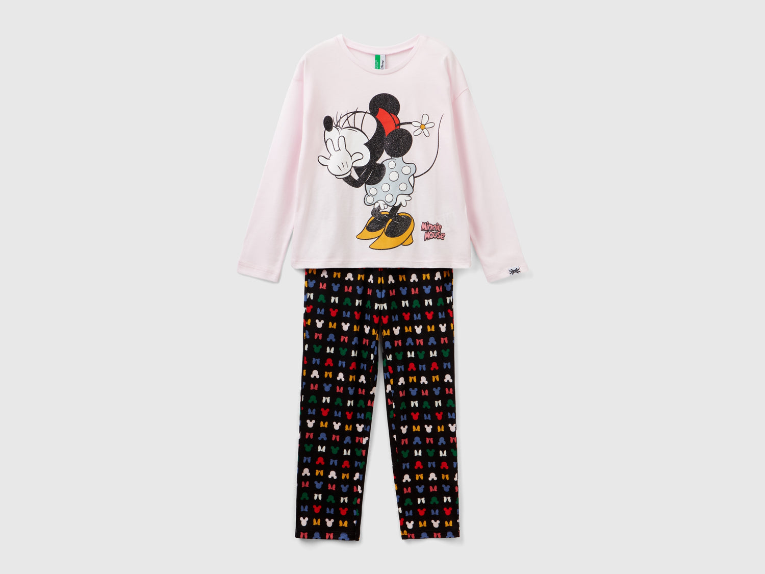 Pigiama Minnie con glitter da bambina multi-color | Benetton Outlet