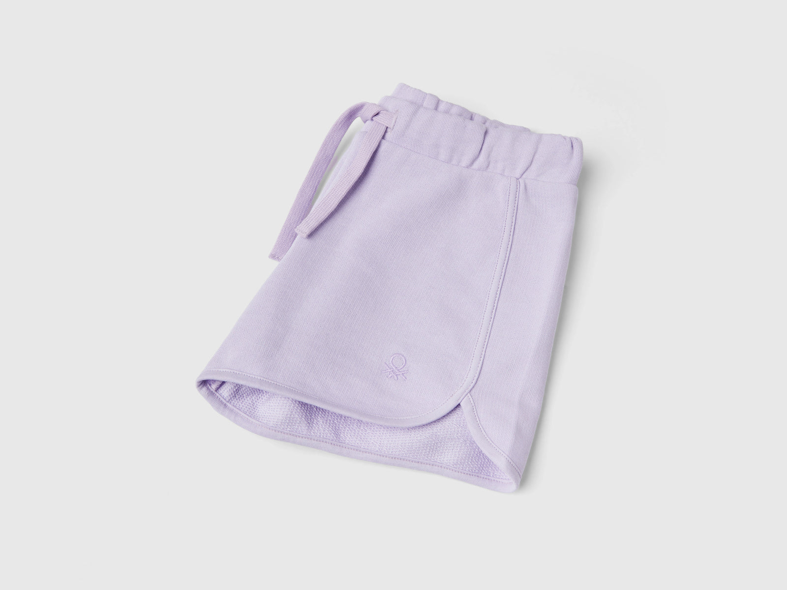 Shorts in felpa 100% cotone bio da bimba lilla 2 | Benetton Outlet