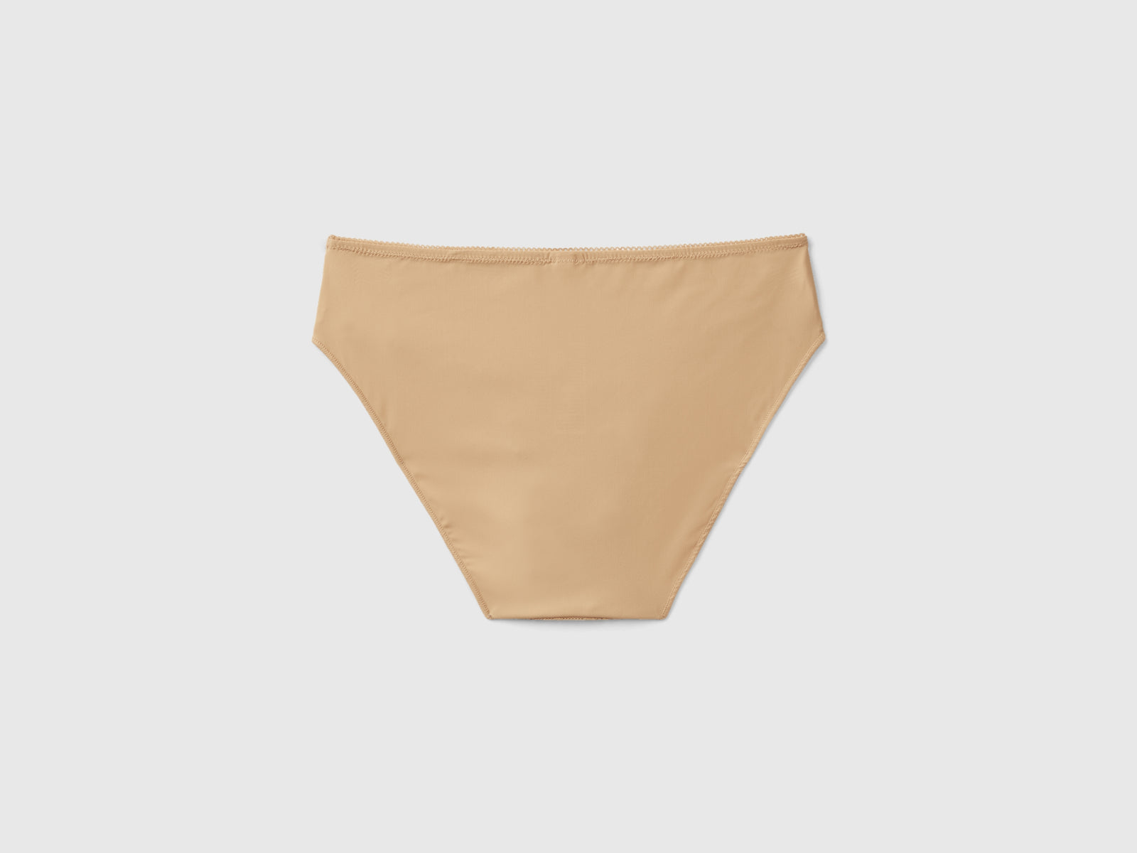 Slip in pizzo e microfibra da donna cammello 2 | Benetton Outlet