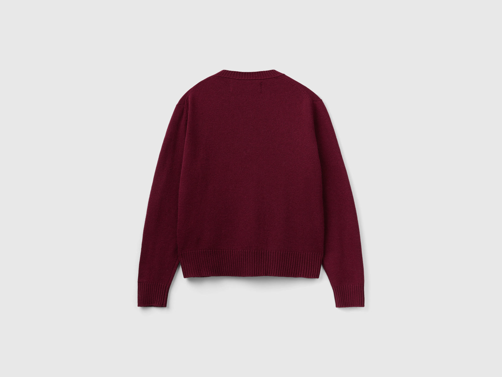 Maglia con stella in lurex da donna bordeaux 2 | Benetton Outlet