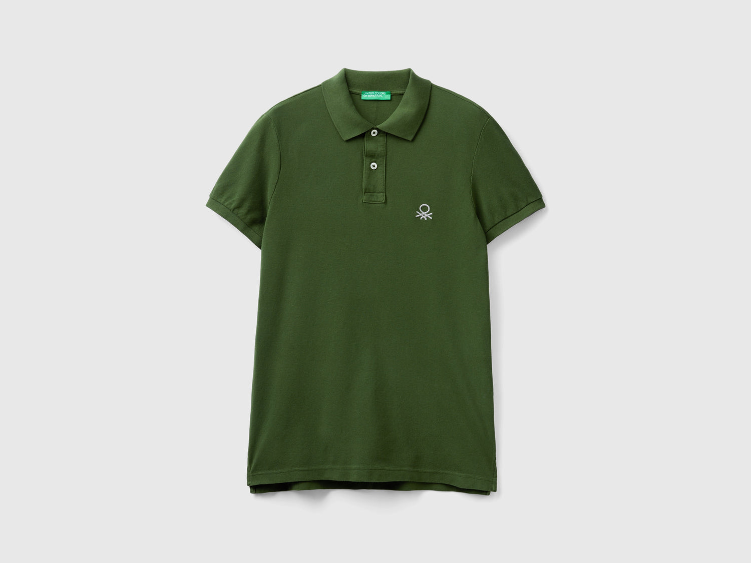 Polo slim fit da uomo verde oliva | Benetton Outlet