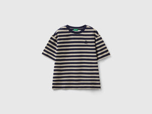 T-shirt a righe over fit
