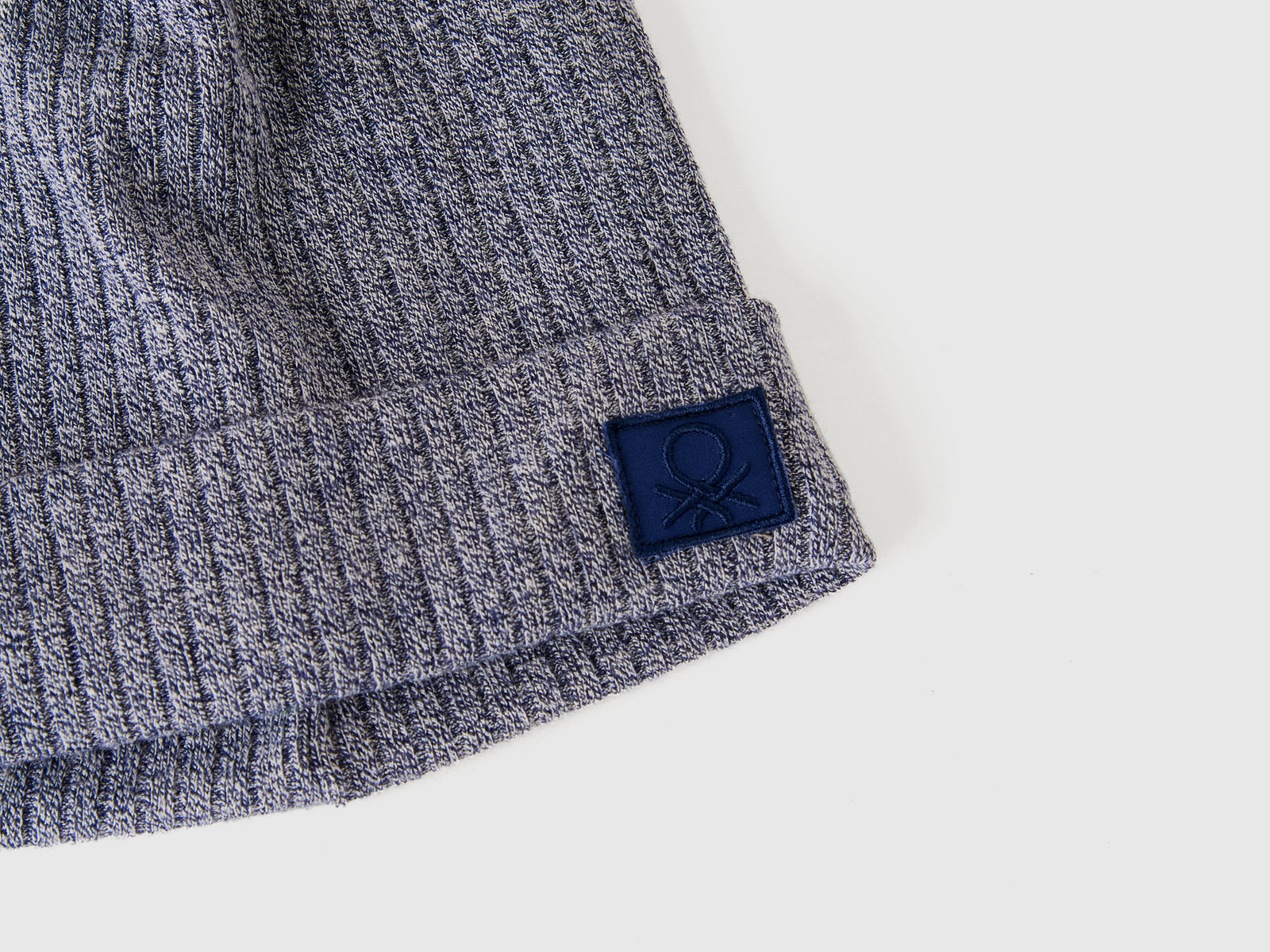 Cappello in misto viscosa stretch da bambino blu scuro 3 | Benetton Outlet
