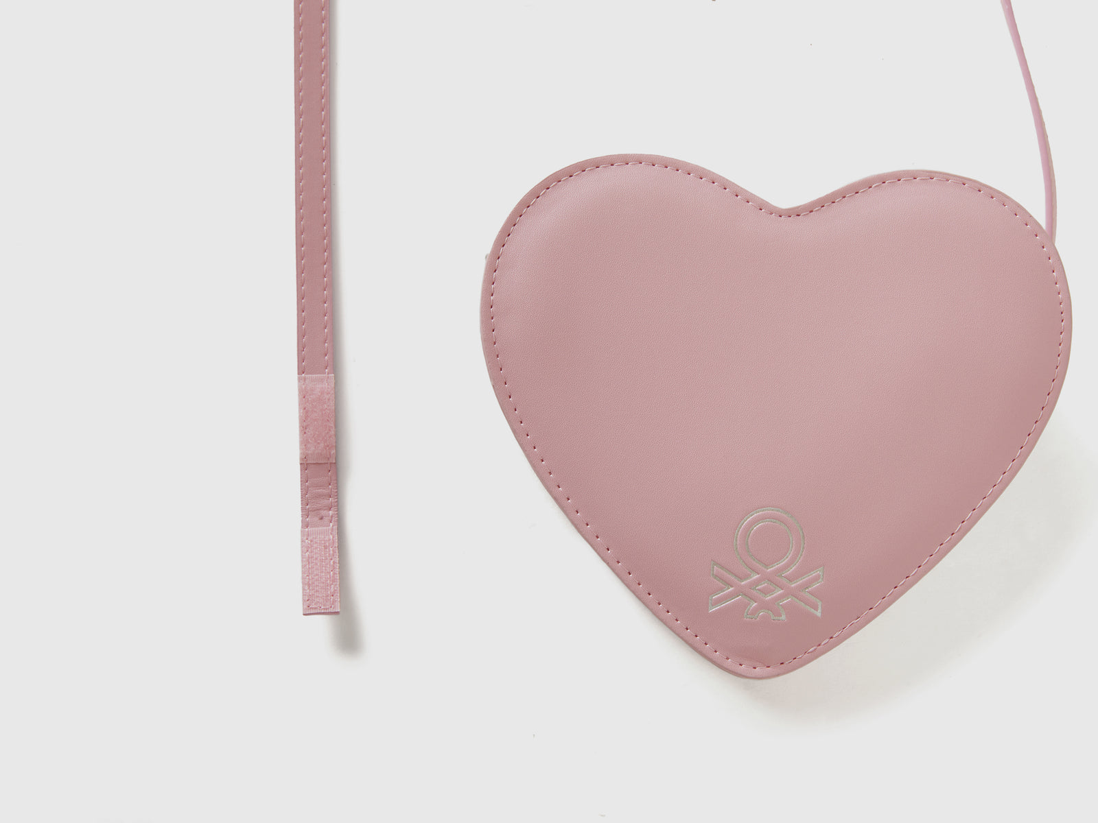 Borsa a tracolla a forma di cuore da bimba rosa 3 | Benetton Outlet