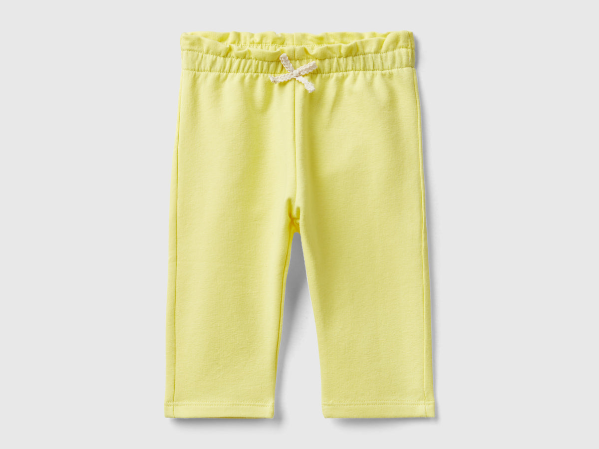 Pantaloni in felpa di cotone bio stretch