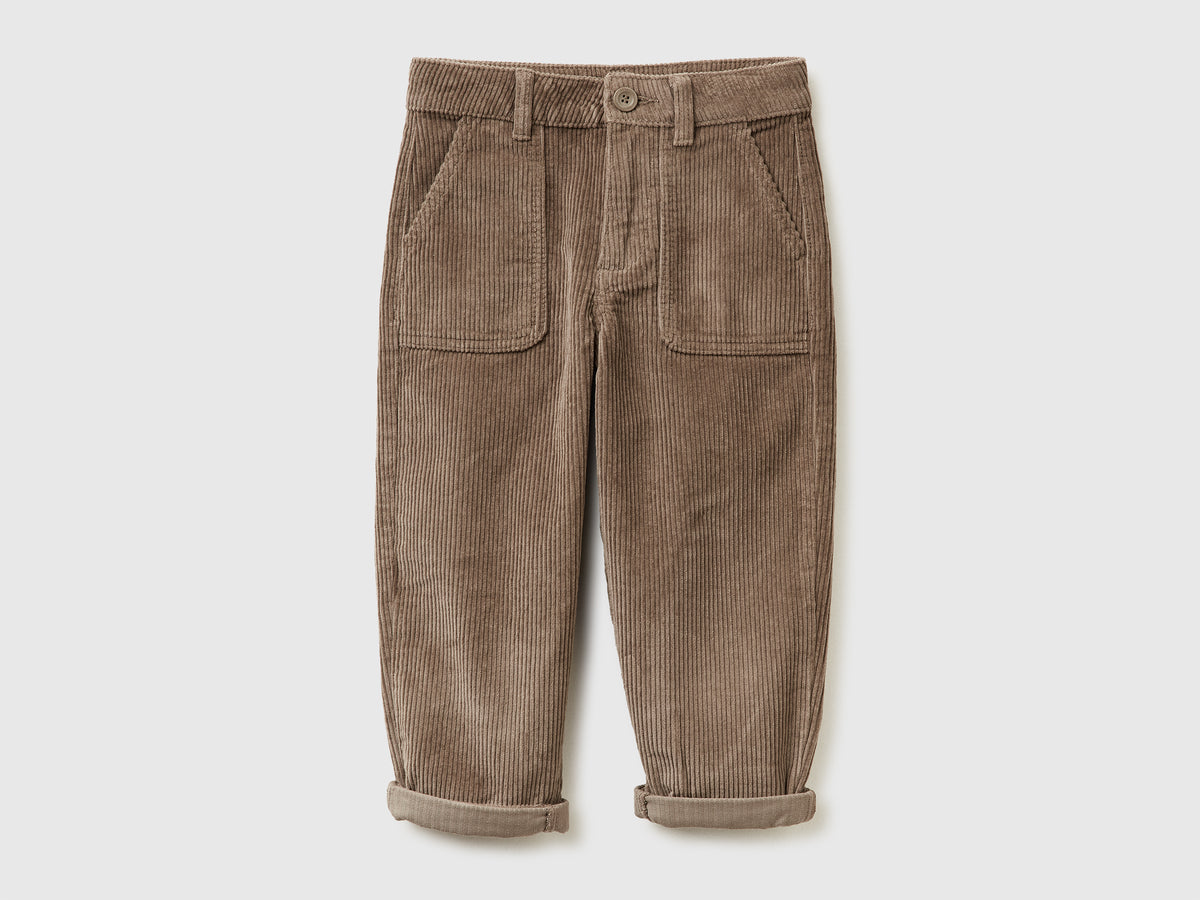 Pantaloni baloon fit in velluto